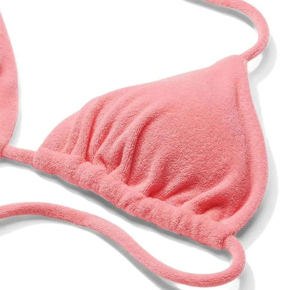 VICTORIA'S SECRET SWIM Mix-and-Match Triangle Bikini Top Pink Grapefruit